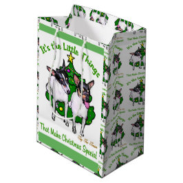 Toy Fox Terrier Kerstmis Medium Cadeauzakje