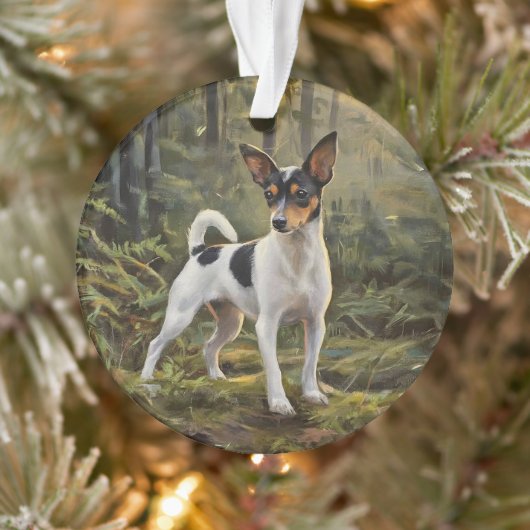 Toy Fox Terrier Ornament (Boom)