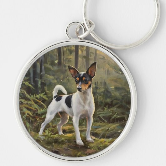 Toy Fox Terrier Sleutelhanger (Voorkant)