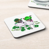 Toy Fox Terrier St Pattys Drankjes Onderzetter (Linkerzijde)