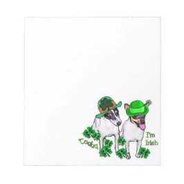 Toy Fox Terrier St Pattys Notitieblok
