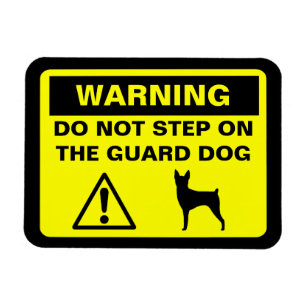 Toy Fox Terrier Waakhond Waarschuwing Magneet