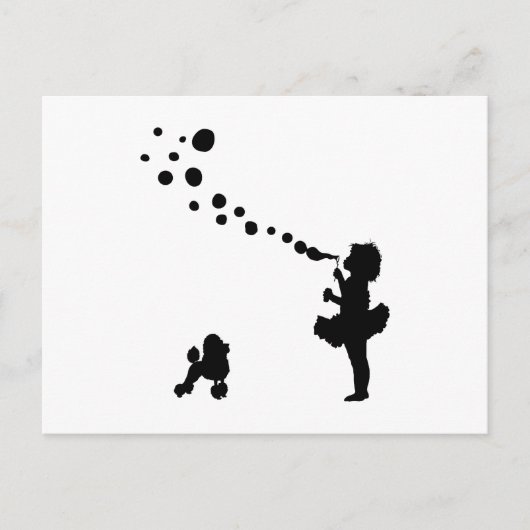 Toy Poodle Briefkaart (Voorkant)