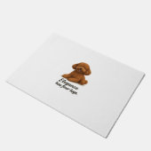 Toy Poodle – Elegantie Heeft Vier Benen Deurmat (Schuin)