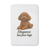 Toy Poodle – Elegantie Heeft Vier poten Badmat (Voorkant Verticaal)