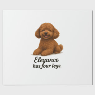 Toy Poodle - Elegantie Heeft Vier poten Cadeaupapier
