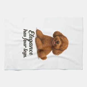 Toy Poodle - Elegantie Heeft Vier poten Theedoek