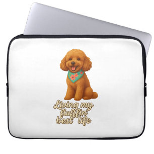 Toy Poodle � Leef Mijn Fluffin� Beste Leven Laptop Sleeve