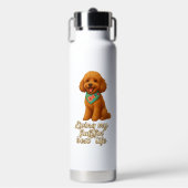 Toy Poodle � Mijn Fluffin� Beste Leven Waterfles (Voorkant)