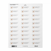 Toy Poodle Retouradreslabels Etiket (Full Sheet)