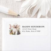 Toy Poodle Retouradreslabels Etiket (Insitu)