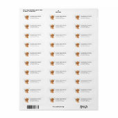 Toy Poodle Retouradreslabels Etiket (Full Sheet)