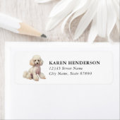 Toy Poodle Retouradreslabels Etiket (Insitu)