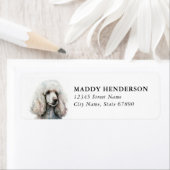 Toy Poodle Retouradreslabels Etiket (Insitu)