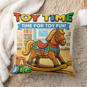 Toy rocking horse Nursery throw pillow Kussen (Deken)