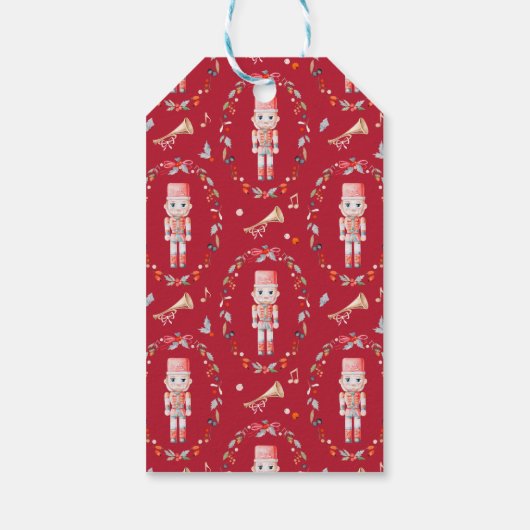 Toy Soldier Christmas Cadeaulabel (Achterkant)