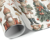 Toy Soldier Mice Christmas Pattern Cadeaupapier (Rol Hoek)