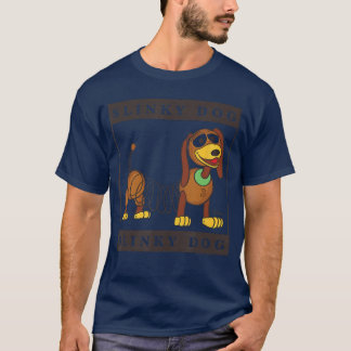 Toy Story-type Blok Slinky vrienden retro meisje v T-shirt