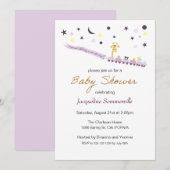 Toy Train Animal Passengers Baby Shower Kaart (Voorkant / Achterkant)