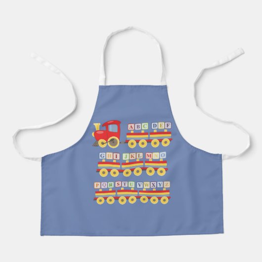 Toy Train Carrying Alphabet Blocks Schort (Voorkant)