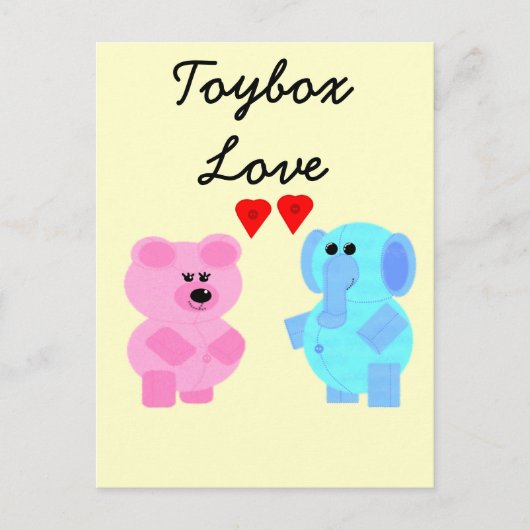 toybox-liefde briefkaart (Voorkant)