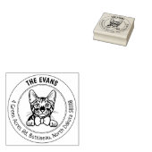 Toyger Cat Family Retouradres Rubberstempel (Gestempeld)