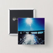 Toyko, Japan Vierkante Button 5,1 Cm (Voorkant /achterkant)