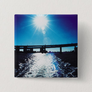 Toyko, Japan Vierkante Button 5,1 Cm