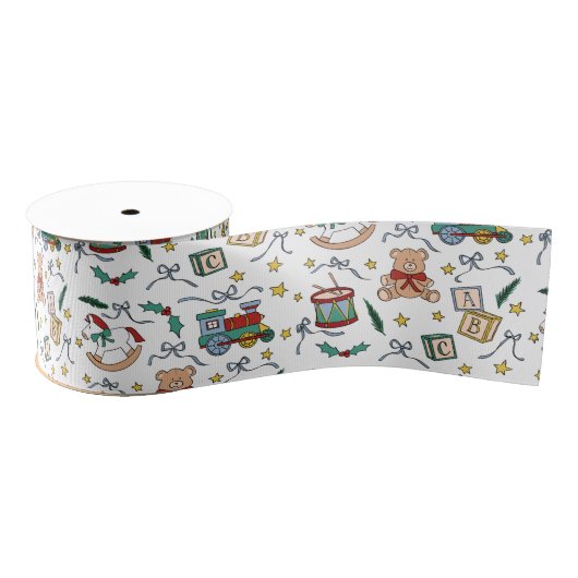 Toyland Classic Kerst Nostalgisch Speelgoed Grosgrain Lint (Spoel)