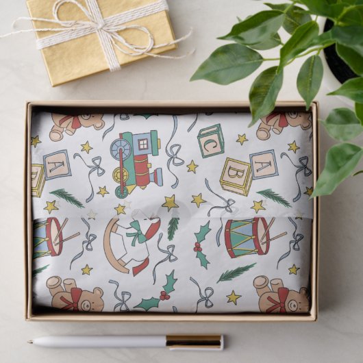 Toyland Classic Kerst Nostalgisch Speelgoed Tissuepapier (Geschenk)