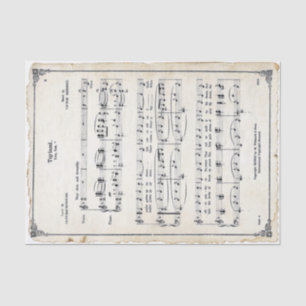  Toyland Sheet Music-kerstperkament Tissuepapier