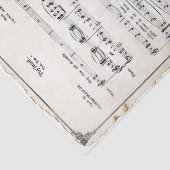 Toyland Sheet Music-kerstperkament Tissuepapier (Detail)