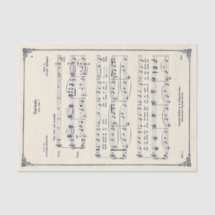  Toyland Sheet Music-kerstperkament Tissuepapier