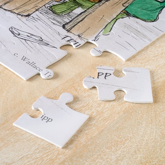 Toymaker Elf Mouse Puzzle Legpuzzel (Zijkant)