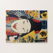 Toyohara Kunichika Portrait of a actor Legpuzzel (Horizontaal)