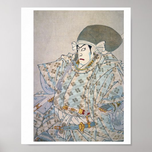 Toyohara Kunichika - Shin Chunagon Taira No Tomomo Poster (Voorkant)