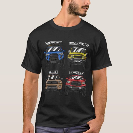 Toyota 4x4-terreinwagens t-shirt (Voorkant)