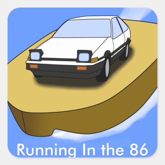 Toyota AE86 Trueno Sticker (Voorkant)