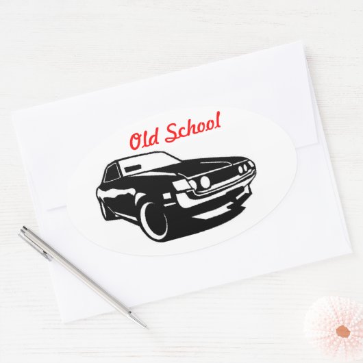 Toyota Celica Oude School Ovale Sticker (Envelop)