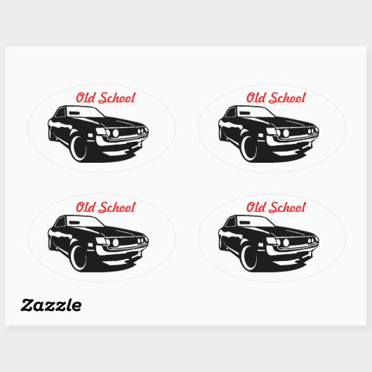 Toyota Celica Oude School Ovale Sticker (Vel)