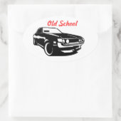 Toyota Celica Oude School Ovale Sticker (Tas)