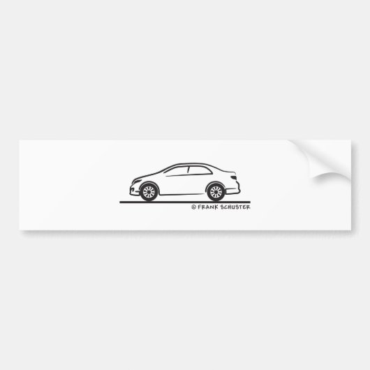 Toyota Corolla Bumpersticker (Voorkant)