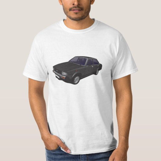 Toyota Corolla DX E70 zwart t-shirt (Voorkant)