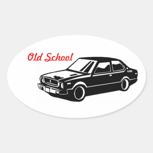 toyota corolla te31 oude school ovale sticker (Voorkant)
