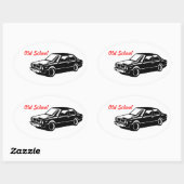 toyota corolla te31 oude school ovale sticker (Vel)