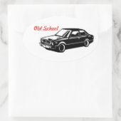toyota corolla te31 oude school ovale sticker (Tas)