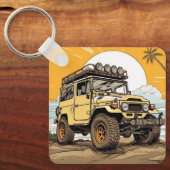 Toyota FJ40 Land Cruiser 4x4 Sleutelhanger (Voorkant)