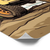 Toyota FJ40 Land Cruiser Square Poster (Hoek)