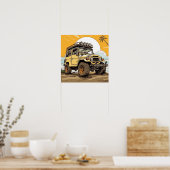 Toyota FJ40 Land Cruiser Square Poster (Keuken)