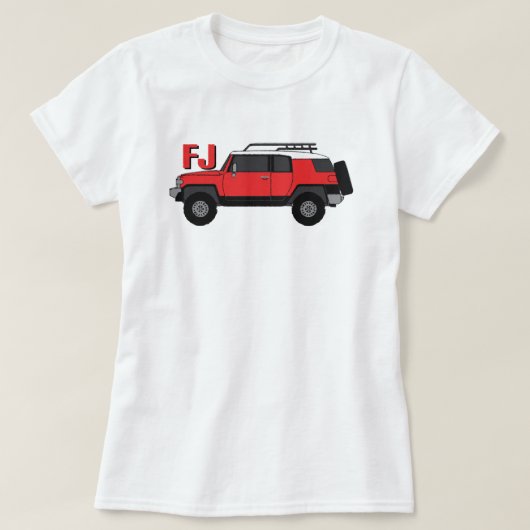 TOYOTA FJ CRUISER CLASSIC SUV T-SHIRT (Design voorkant)
